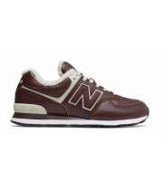 New Balance 574 Classic Brown кожаные